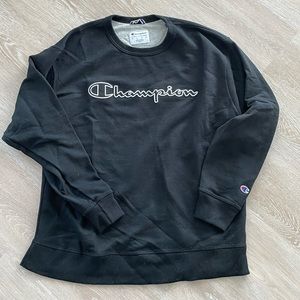 Champion Black crew neck sweater